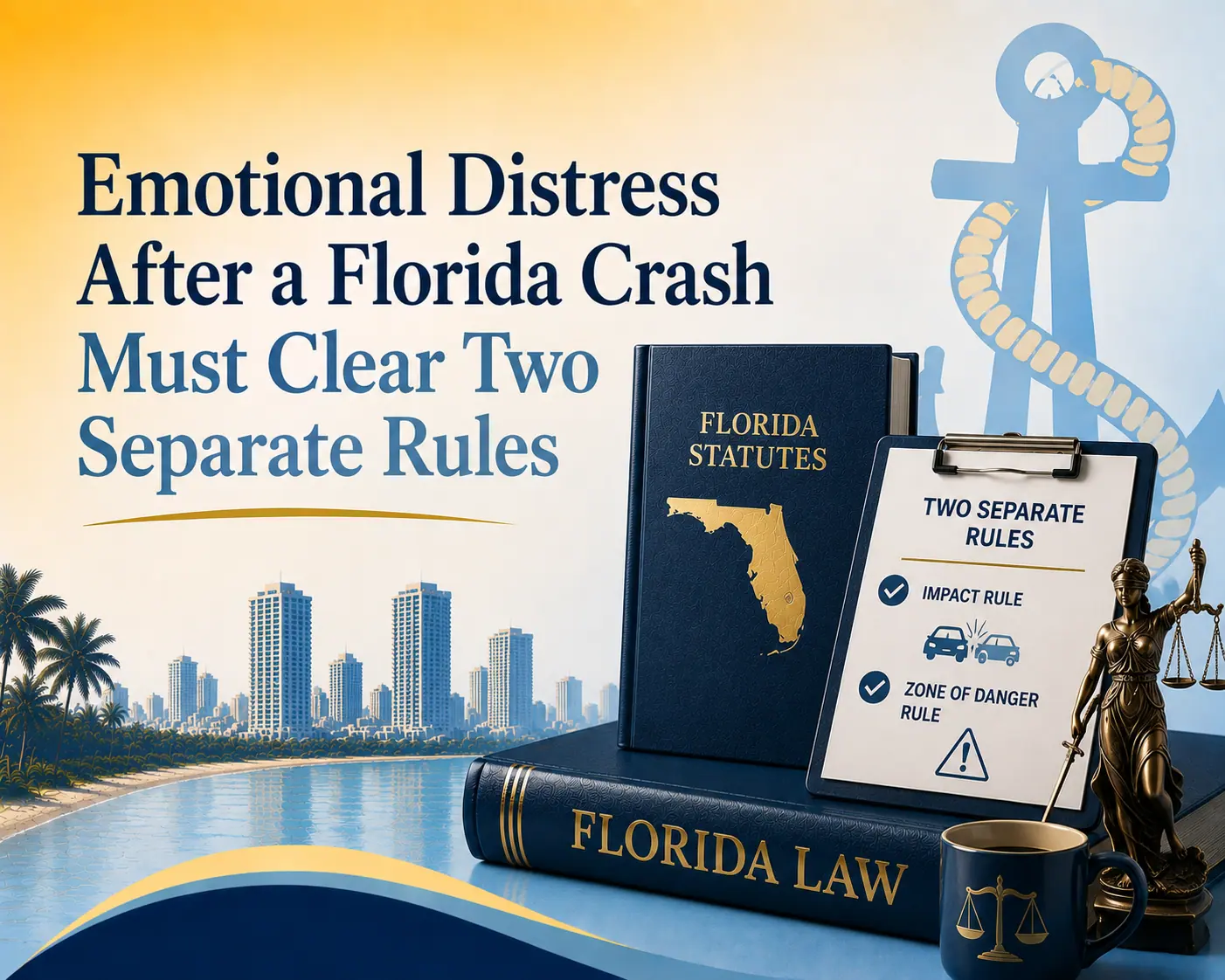 Emotional Distress After a Florida Crash Must Clear Two Separate Rules