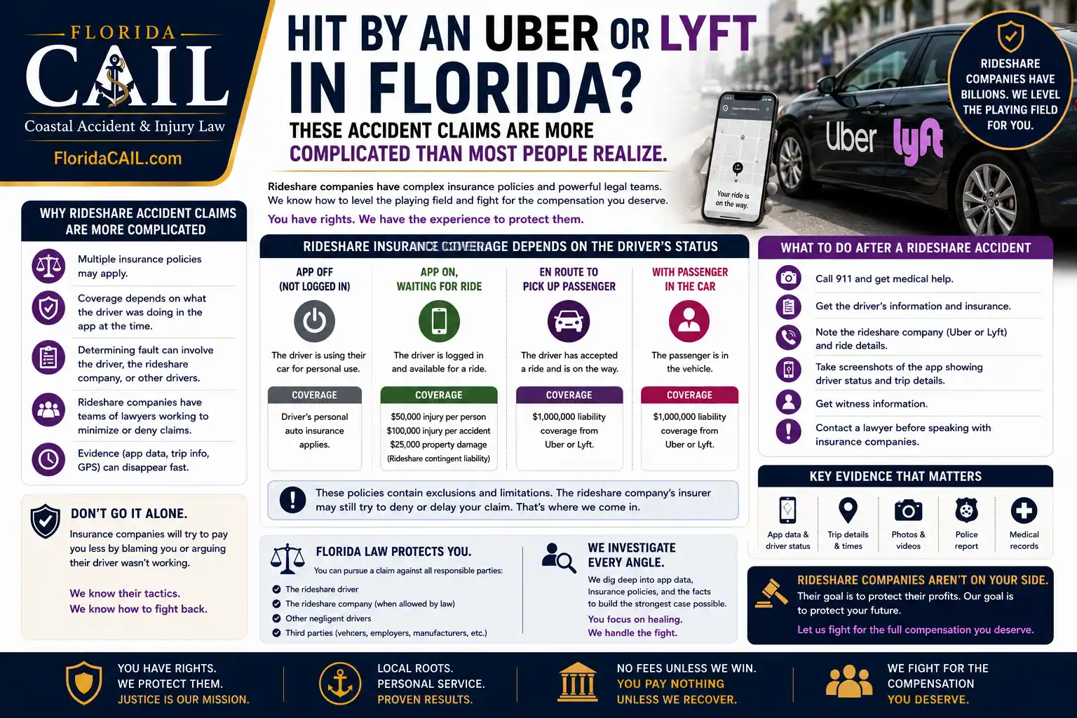 Uber and Lyft accident Florida