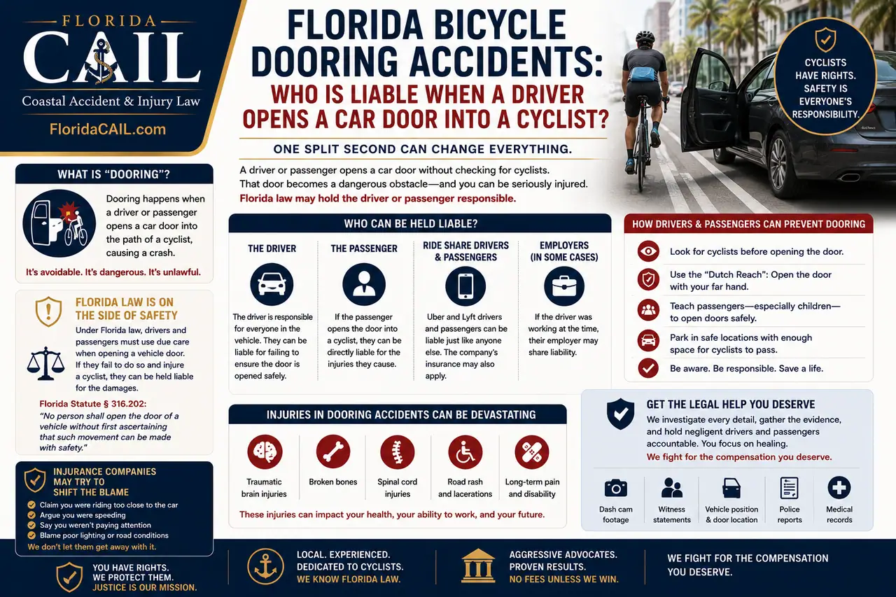 Florida bicycle dooring accidents